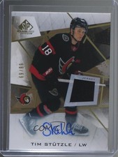 2021-22 Upper Deck SP Game Used Gold Jersey Auto 69/99 Tim Stutzle #19 Auto 0c3