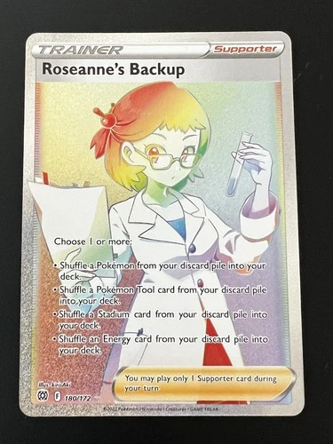 Roseanne's Backup (Secret) 180/172 Swsh09: Brilliant Stars Holo Rainbow