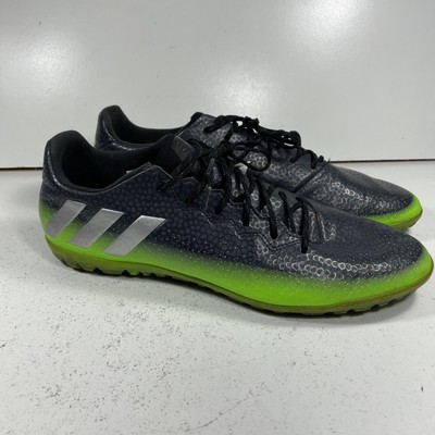 Adidas Messi Indoor Soccer Shoes Black Green Mens Size 12