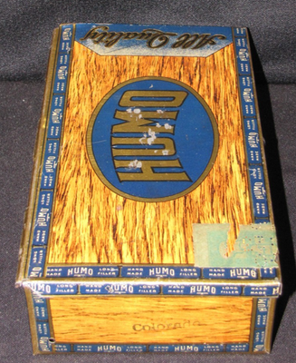 HUMO Mild & Sweet empty Cigar Box Metal Tin~Mazer Cigar Mfg. Co