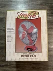 Vintage Coca-Cola Retro Oscillating 3-Speed Desk Fan New Opened Box Coke