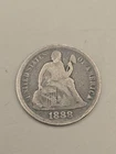 1888 Seated Liberty Silver Dime 10c