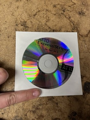 2007 ATTO ExpressStripe Mac OS X Disc & Sleeve Software HTF RARE With Code