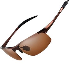 Aluminum Polarized Photochromic Sunglasses Men Outdoor Sport Anti Glare Glasses