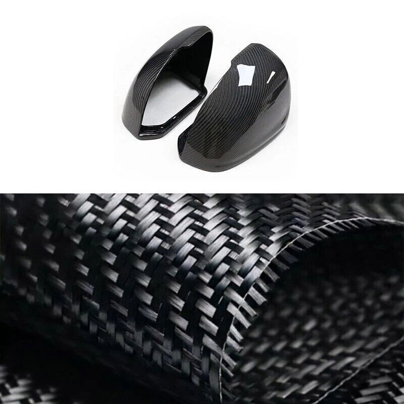Cubierta de espejo retrovisor de coche de fibra de carbono real para Volvo XC60 XC90 V90 2017-2023 Foto 2 de 4