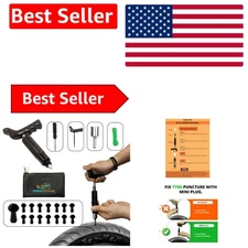 Portable 20-Pc Tire Puncture Repair Kit: DIY Solution for Cars & Motorcycles