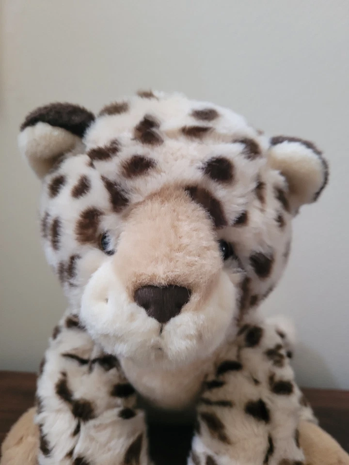 Build A Bear Baby Leopard Cub WWF Gold Eyes bicho de pelúcia 16" 2010 HTF - Imagem 3 de 4