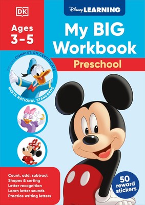 DK Disney Learning Big Workbook Preschool: Math & English Workbook f (Paperback)