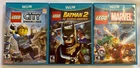 Lot Of 3 Lego Wii U Games: Batman 2, Sonic Marvel Super Heroes, City Undercover