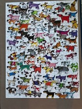 MUST BUY 3 OR MORE PUZZLES READ I.D. BELOW - 100 DOGS AND A CAT WHITLARK