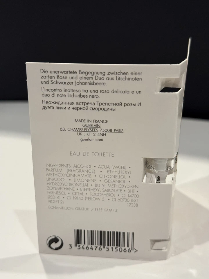 Guerlain • Aqua Allegoria • Rosa Rossa • Eau de Toilette EDT • Muestra Spray • Nuevo Foto 4 de 4