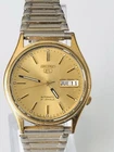 Vintage Seiko Automatic Day/Date Yellow Dial 21 Jewels Men's Watch