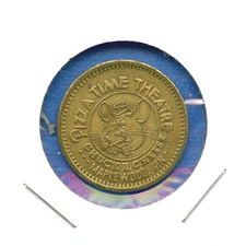 Chuck E Cheese Pizza 1982 Maplewood, MN 25c Play Value Gaming Token #58 Coin