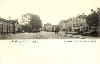 Ak Breda Nordbrabant, Stationsplein - 4627849