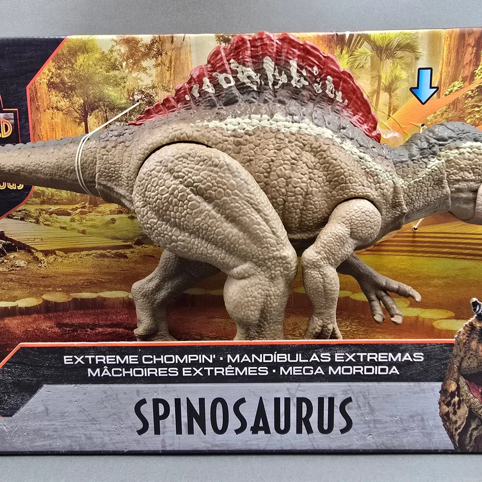 Jurassic Word Camp Cretaceous Spinosaurus Extreme Chompin Action Dinosaur Figure - Image 3 of 4