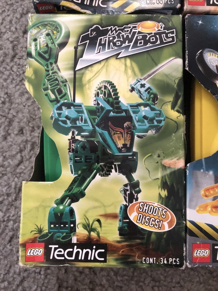 LEGO Technic Throwbots 1999 Lot Of 4 NOS Brand New Turbo, Granite, Amazon & Jet - Image 4 of 4