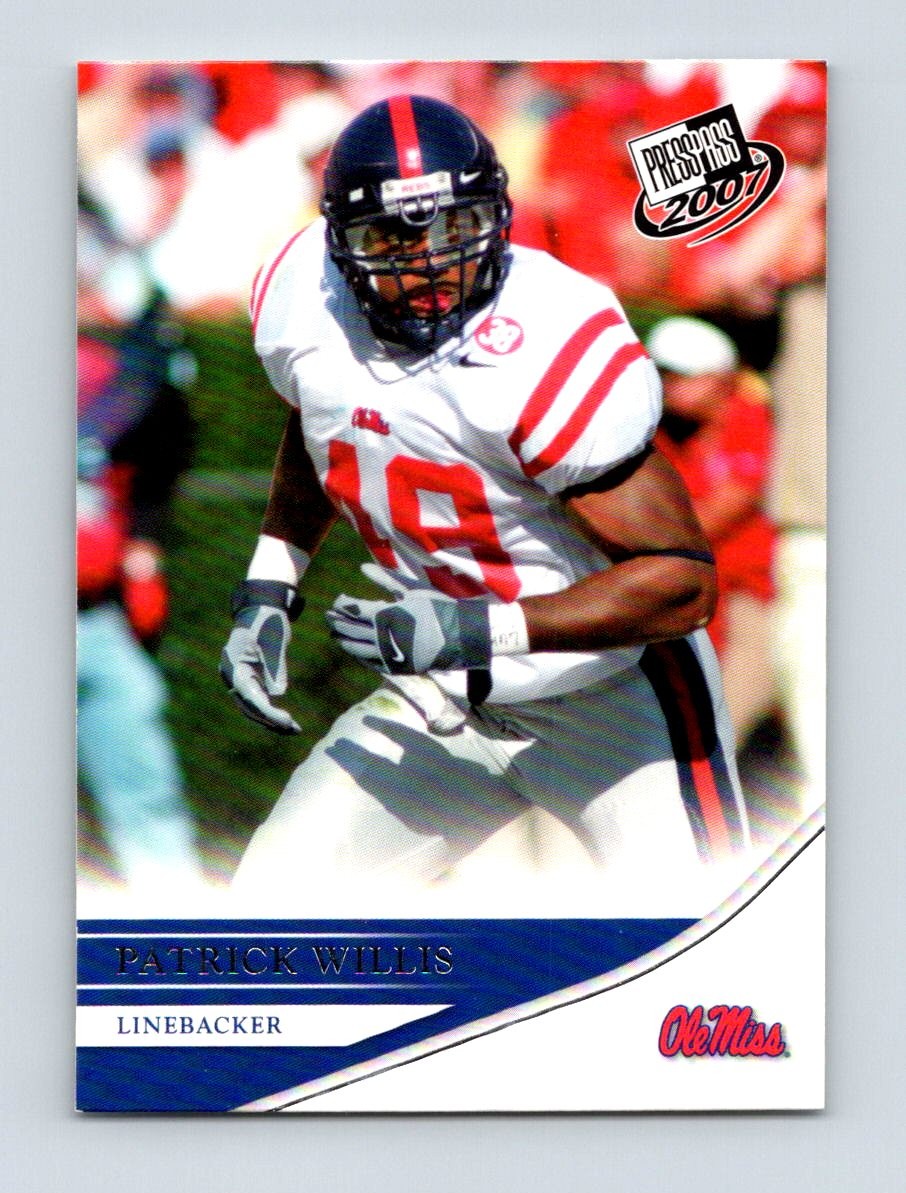 2007 Press Pass #50 Patrick Willis Ole Miss Rebels Rookie