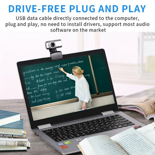 480P Resolution Webcam USB 2.0 Web Camera Built-in Microphone /Laptop/PC - Afbeelding 4 van 13