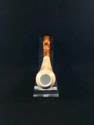 Hand Carved Horn Meerschaum Pipe, Hand-Carved Block Meerschaum, Horn Pipe - Picture 12 of 12