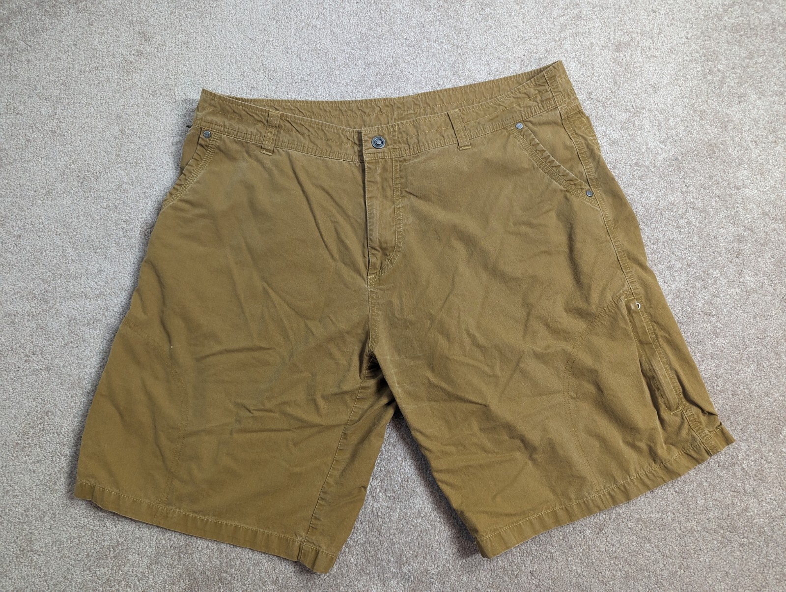 Kuhl Mens 40 Brown Cargo Vintage Dye Hiking Shorts for Outdoor Sports-image