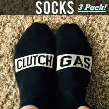 Clutch Gas Socks - Black 3 Pack 