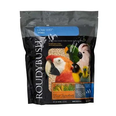 Roudybush Low Fat Maintenance - Crumble 44oz Bird Food Bird Pellets Parrot Food