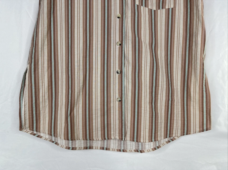 Top We The Free de gran tamaño para mujer talla XS rosa a rayas manga abotonada BOHO Foto 4 de 4