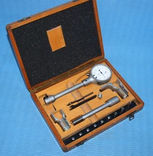 SWISS MADE COMPAC 0.8-2.0" x .0001" DIAL BORE GAGE SET. TESTED ACCURATE