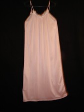 Vintage Sears Nightgown Pink Size Small 8-10 with Lace Trim