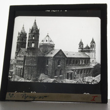 Dom St. Peter Fotoplatte Um 1920-1930 Glas Positiv Glas Dia 8,5 cm X 8, 5 cm