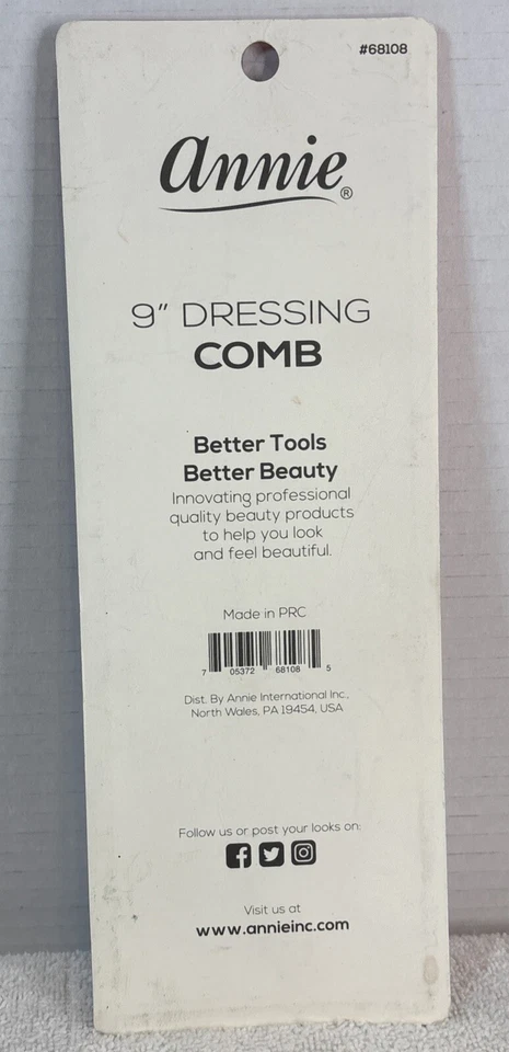 Peine de aderezo Annie 9" estilo multiusos #68108 rojo y azul, 2 unidades Foto 2 de 2