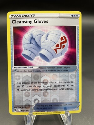 Cleansing Gloves 136/172 Swsh09: Brilliant Stars Reverse Holo