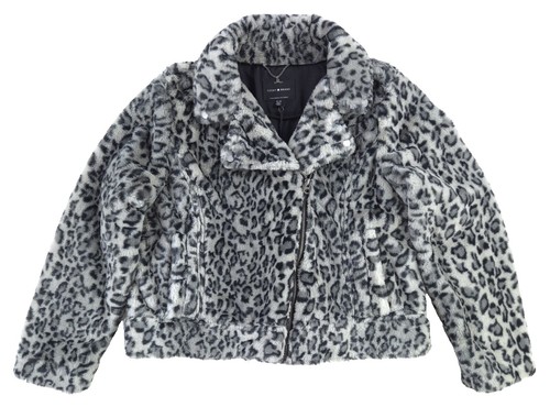 toue❁⃘*.゜ULTRASUEDE JACKET ULTRASUEDE Brand open front light car jacket jungle animal coat SZ