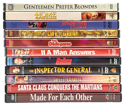 CLASSIC COMEDY DVD LOT x11 MARILYN MONROE MONTY PYTHON JAMES STEWART