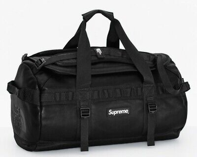 Supreme North Face Leather Base Camp Duffle Black FW17 Pocono Expedition  NWT | eBay