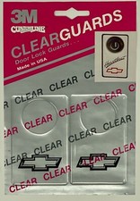 Chevy Door Lock Guards Chevrolet Bowtie Vintage N.o.s. Chevy Door Lock Guards Chevrolet Bowtie Vintage N.o.s.