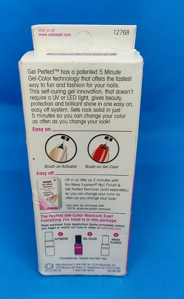 Manicura Nutra Nail 5 Minutos Gel-Color Sin Luz UV/LED Frambuesa #12768 (LOTE/2) Foto 2 de 2