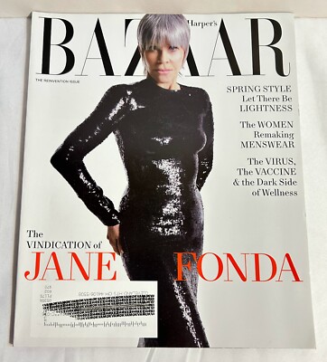 Harper s BAZAAR, Jane Fonda, The Reinvention Issue, April 2021, Very Good