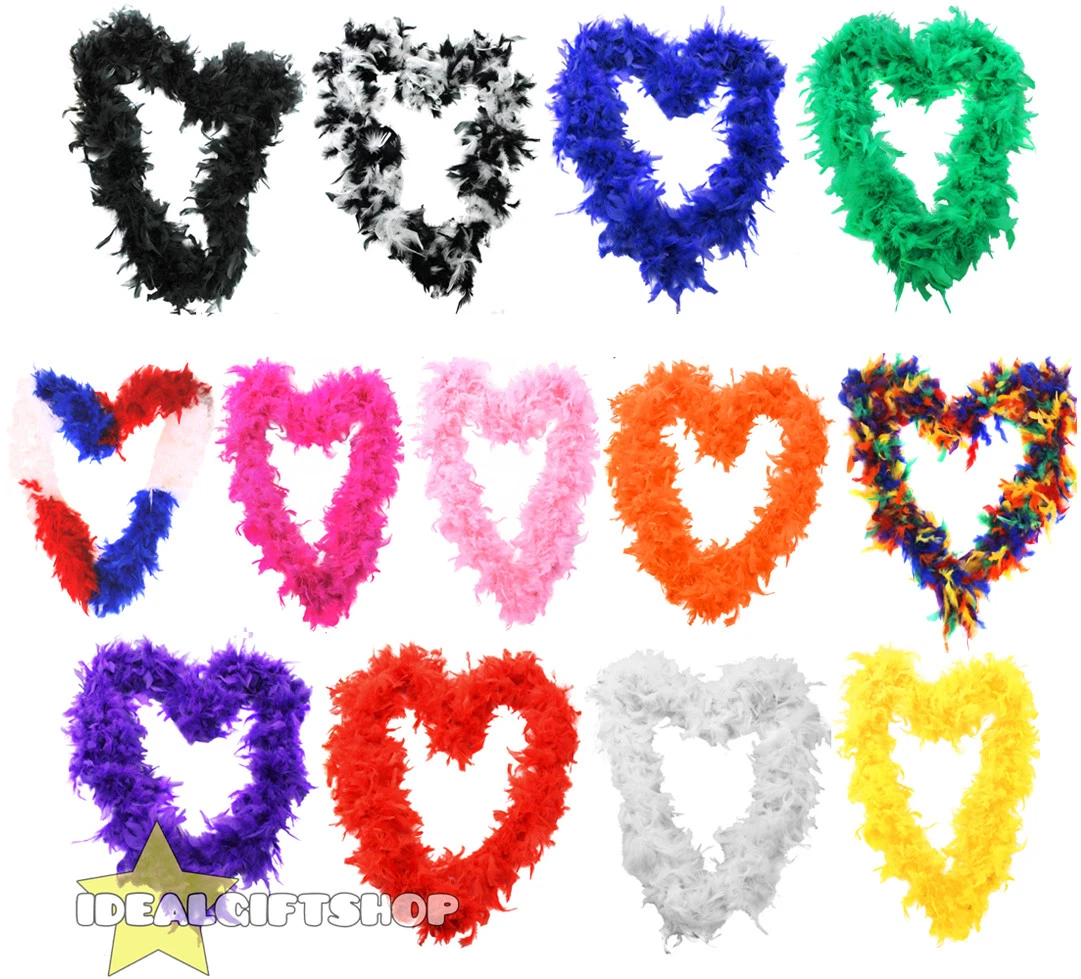 Fancy Dress Costume Accessory Feather Boa Dance Burlesque Hen Party - Foto 13