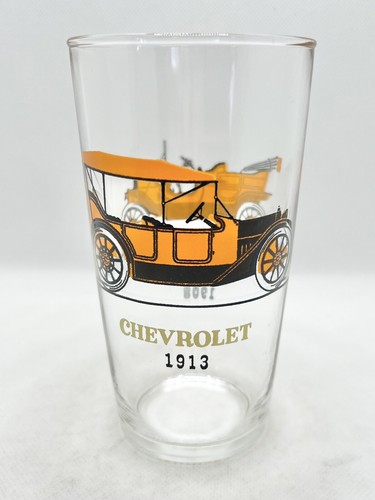 Hazel Atlas Drinking Glasses Tumblers Vintage Car Promo 1950's Barware Set - Picture 9 of 9