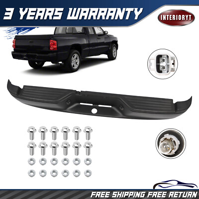 Black Steel Rear Bumper Assembly for 2005-2010 Dodge Dakota / 2011 Ram Dakota