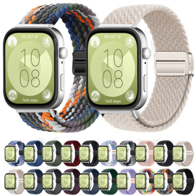 Magnetische Nylon geflochtene Armband Für Huawei Watch FIT 4 / FIT 4 Pro / FIT 3