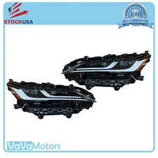 Fits 2021 2022 2023 2024 Toyota Venza LED Headlight Assembly Left Right Pair