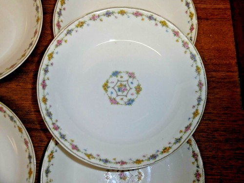 9 Theodore Haviland Limoges France Soup Bowls - Louvre Schleiger 348 Variation - Picture 7 of 11
