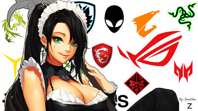 Anime Logo Razer Republic Of Gamers Alienware Hp  Gaming Mat Desk 48218