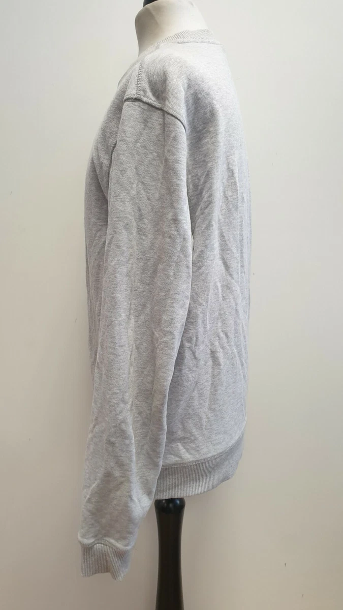 BB618 MENS THE NORTH FACE GREY CREW NECK GREY COTTON BLEND JUMPER UK M EU 50