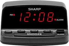 Digital Alarm Clock with Keyboard Style Controls, Battery Back-Up, Easy to Use