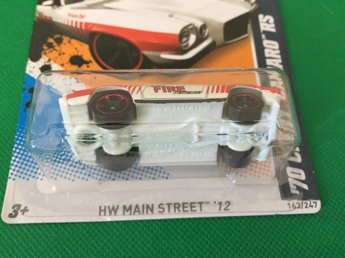 HOT WHEELS 2012-163 HW CITY MAIN STREET '70 CHEVY CAMARO RS WHITE MC/5 FIRE B150 - 第 3/8 張圖片