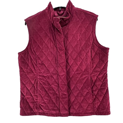 NWT VTG EDDIE BAUER DOWNLIGHT GOOSE DOWN CANADIAN VEST XL RED