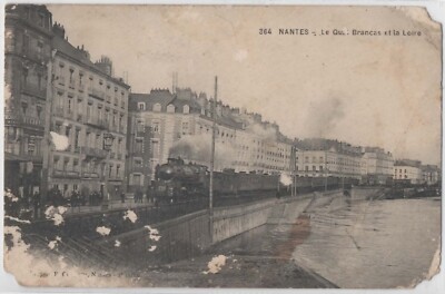 CPA 44 Nantes 1905 Vue Du Port Usines Navires